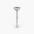 Emilia Solitaire Diamond Ring with Side Stones