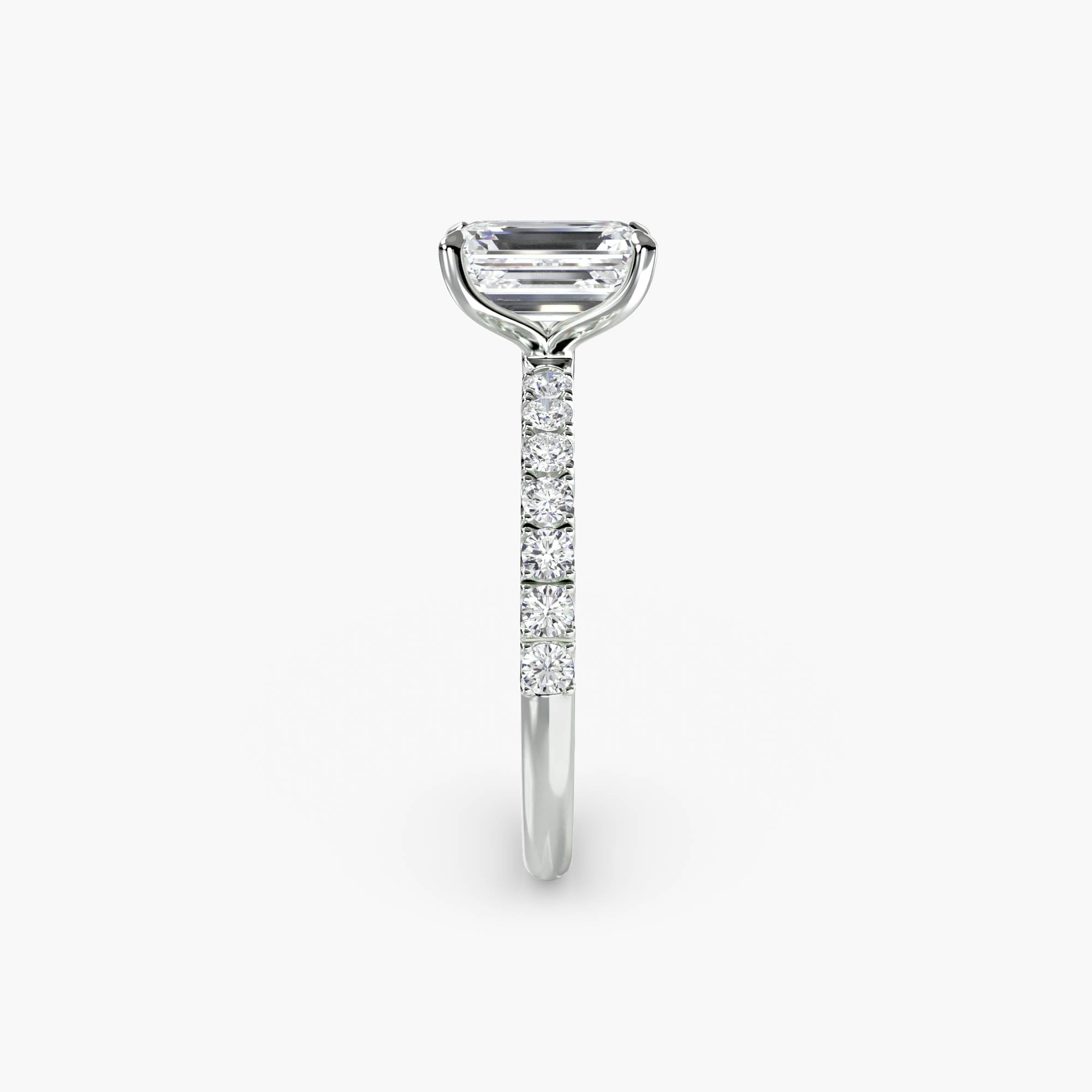 Emilia Solitaire Diamond Ring with Side Stones