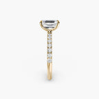Emilia Solitaire Diamond Ring with Side Stones