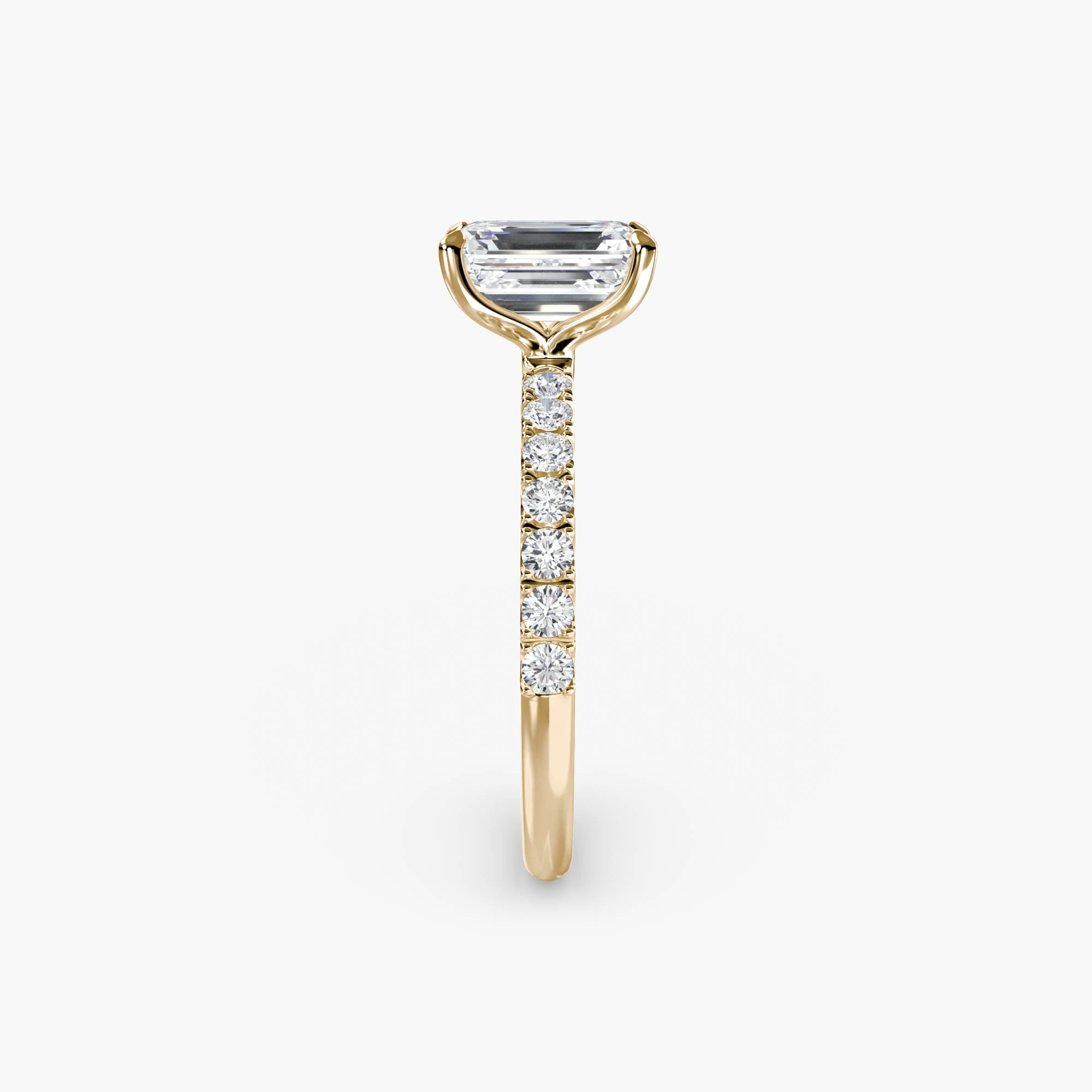 Emilia Solitaire Diamond Ring with Side Stones