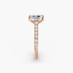 Adelina Solitaire Diamond Ring with Side Stones