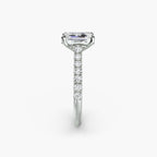 Adelina Solitaire Diamond Ring with Side Stones