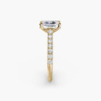 Adelina Solitaire Diamond Ring with Side Stones