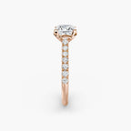 Adelina Solitaire Diamond Ring with Side Stones