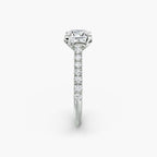 Adelina Solitaire Diamond Ring with Side Stones