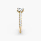 Adelina Solitaire Diamond Ring with Side Stones