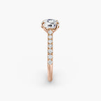Adelina Solitaire Diamond Ring with Side Stones