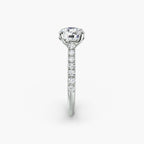Adelina Solitaire Diamond Ring with Side Stones