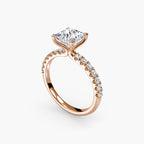 Emilia Solitaire Diamond Ring with Side Stones