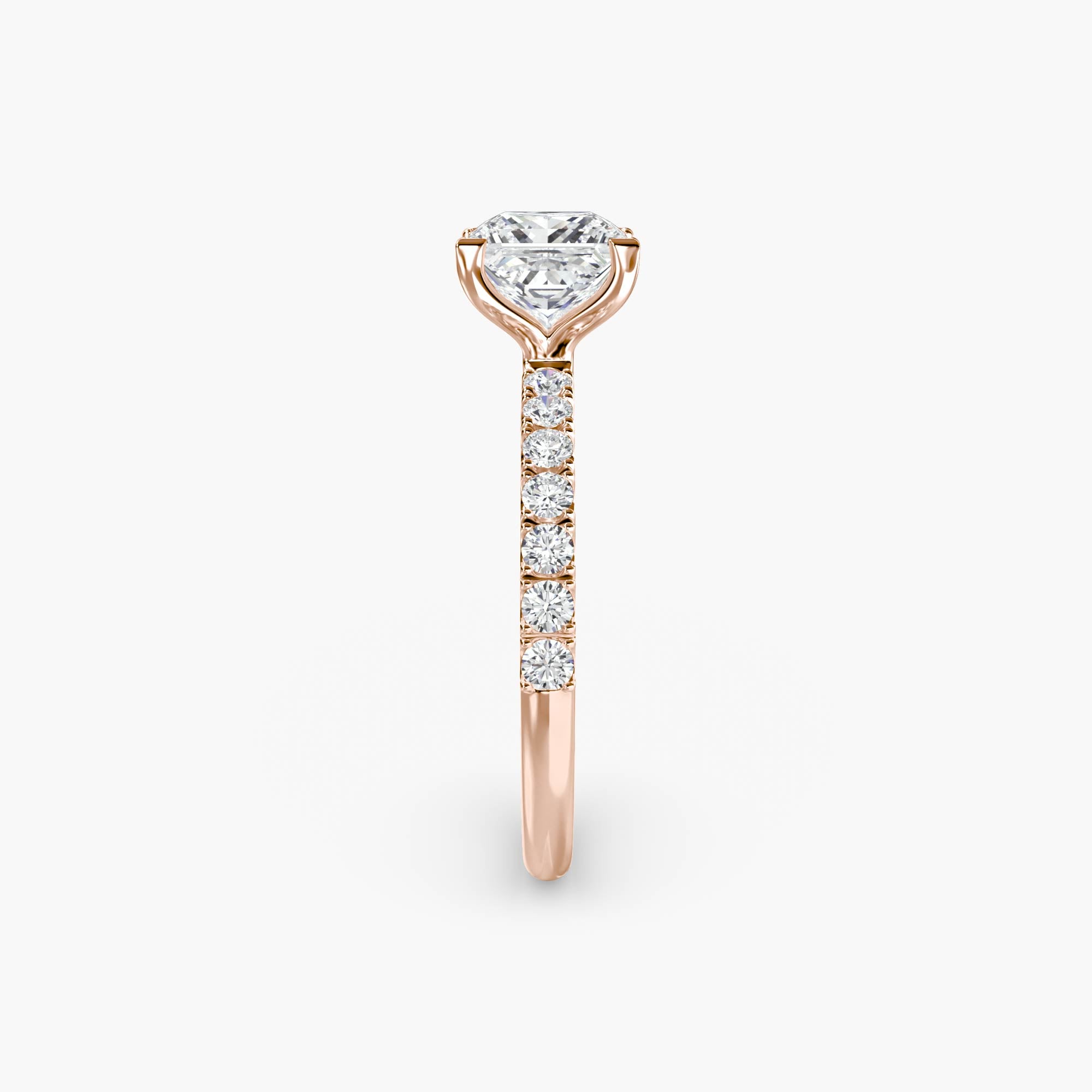 Emilia Solitaire Diamond Ring with Side Stones