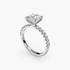Emilia Solitaire Diamond Ring with Side Stones