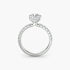 Emilia Solitaire Diamond Ring with Side Stones