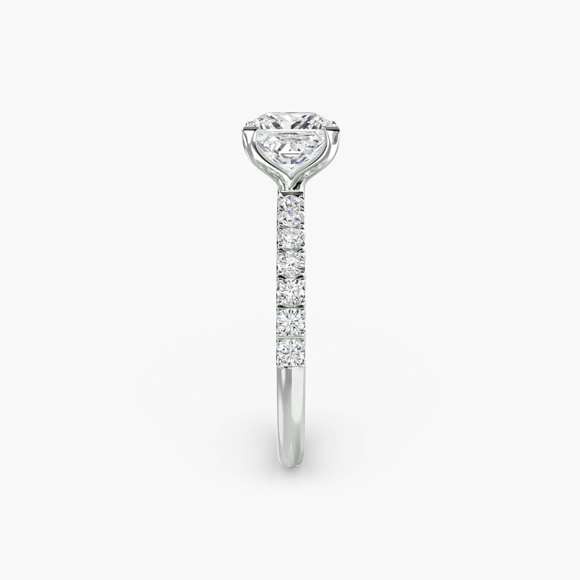 Emilia Solitaire Diamond Ring with Side Stones