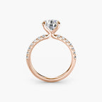 Emilia Solitaire Diamond Ring with Side Stones