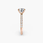 Emilia Solitaire Diamond Ring with Side Stones