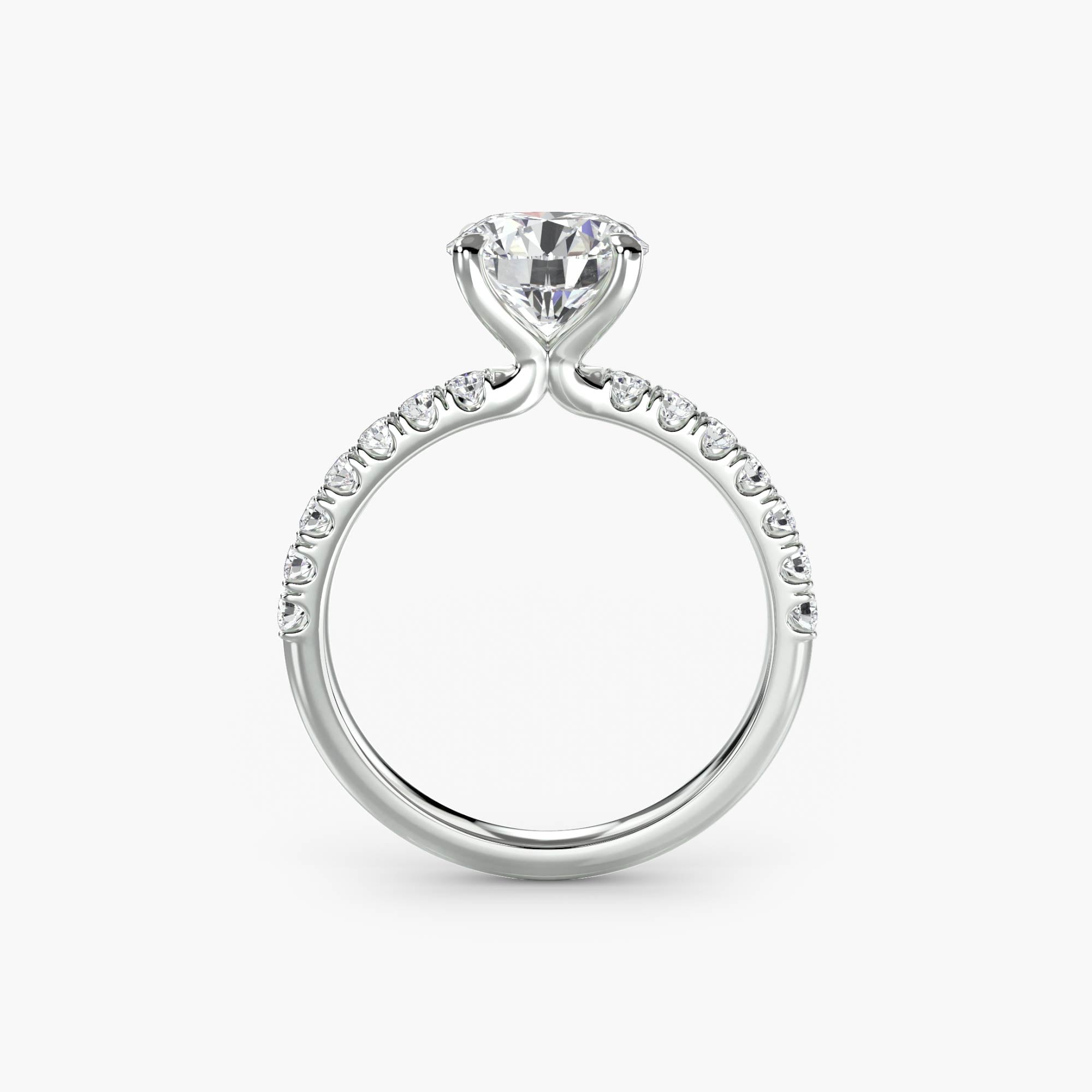 Emilia Solitaire Diamond Ring with Side Stones