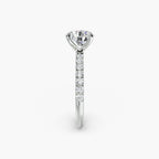 Emilia Solitaire Diamond Ring with Side Stones