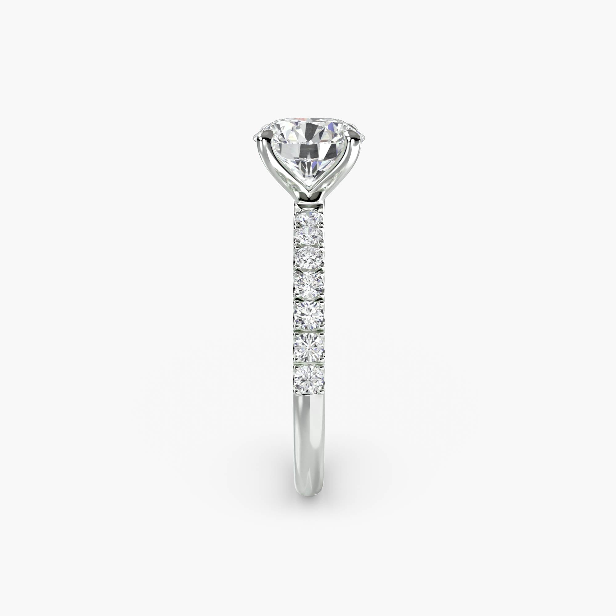 Emilia Solitaire Diamond Ring with Side Stones