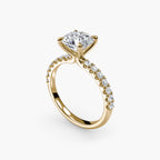 Emilia Solitaire Diamond Ring with Side Stones