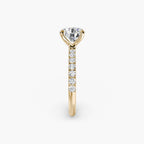 Emilia Solitaire Diamond Ring with Side Stones