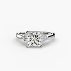 Solitaire with Cluster Shoulders 2