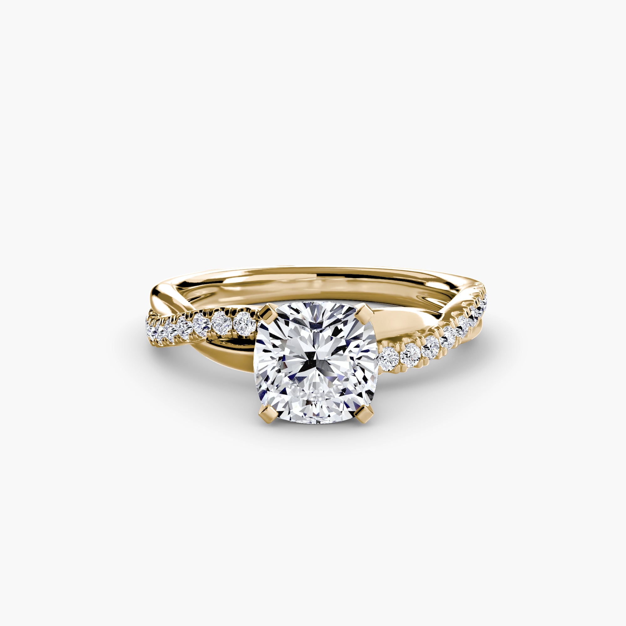 The Emerald cut diamond set band Ring