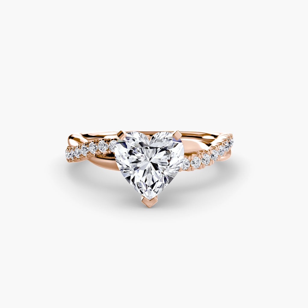 The Emerald cut diamond set band Ring