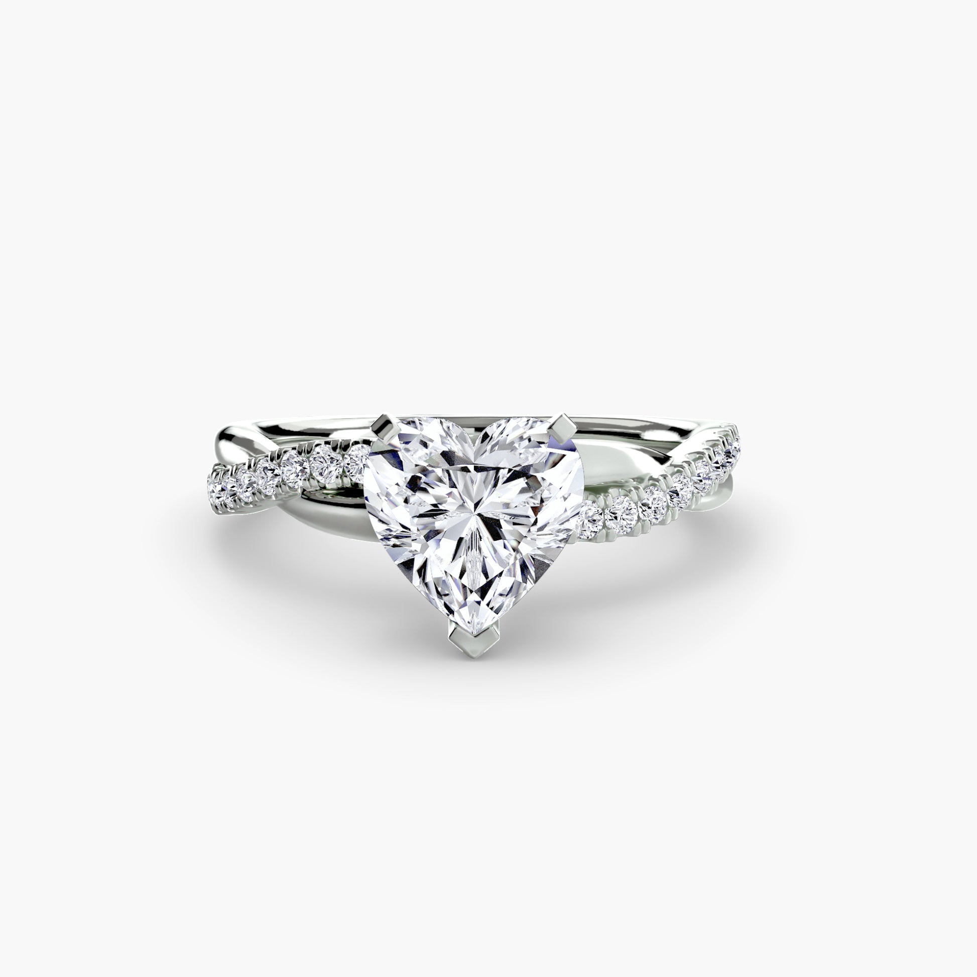 The Emerald cut diamond set band Ring