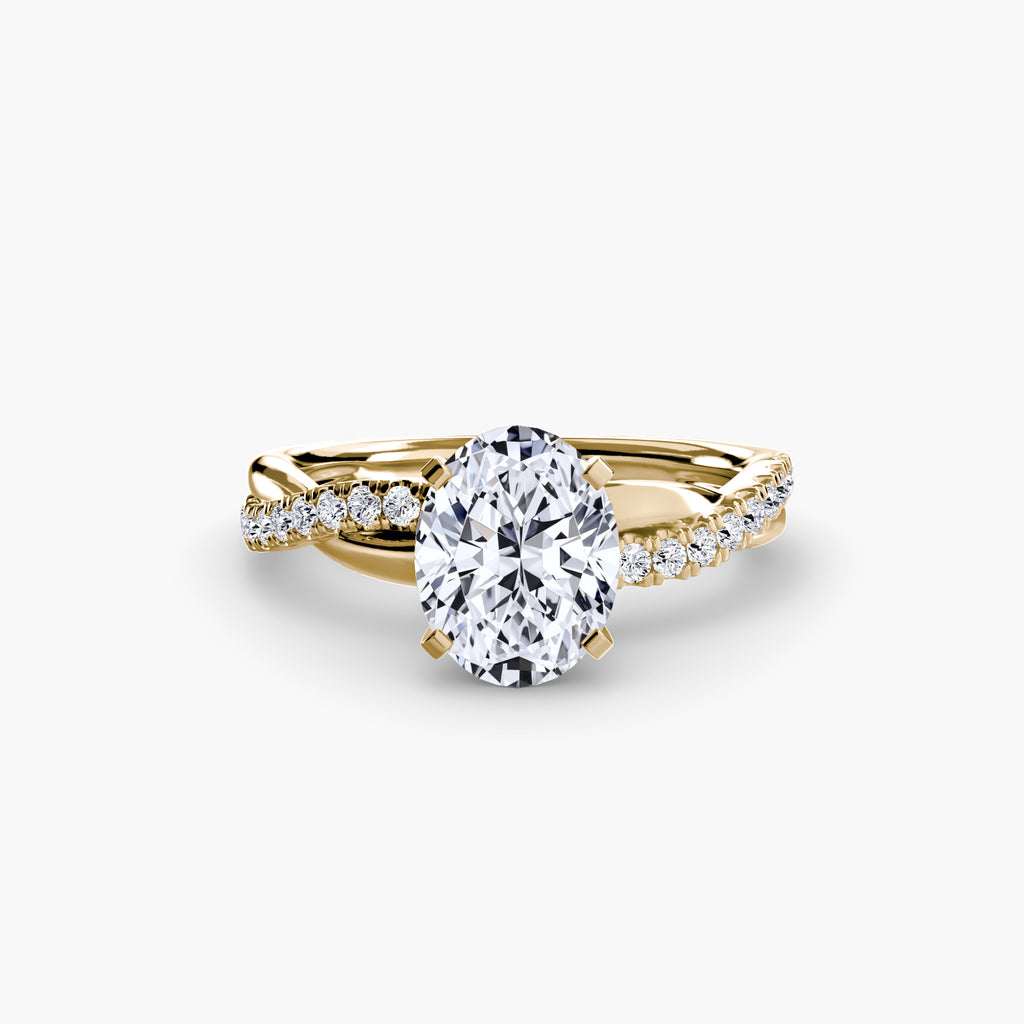The Emerald cut diamond set band Ring