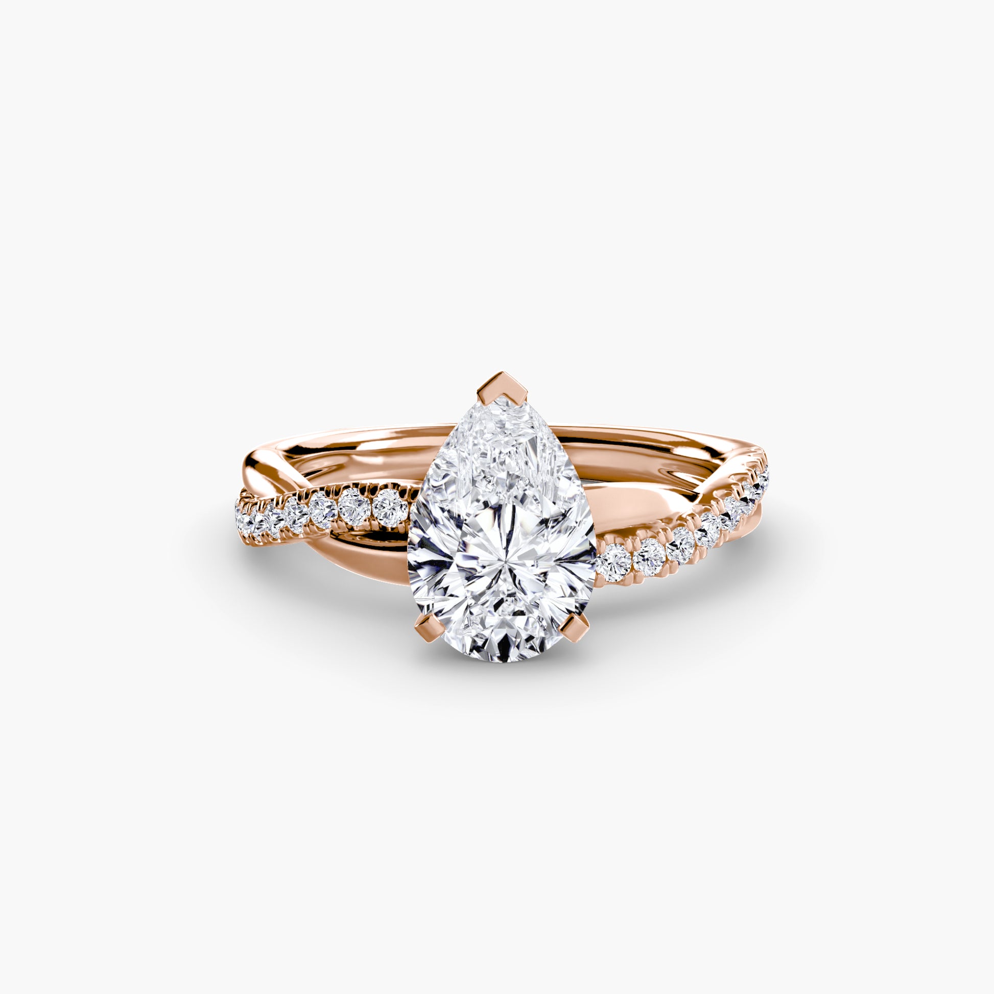 The Emerald cut diamond set band Ring