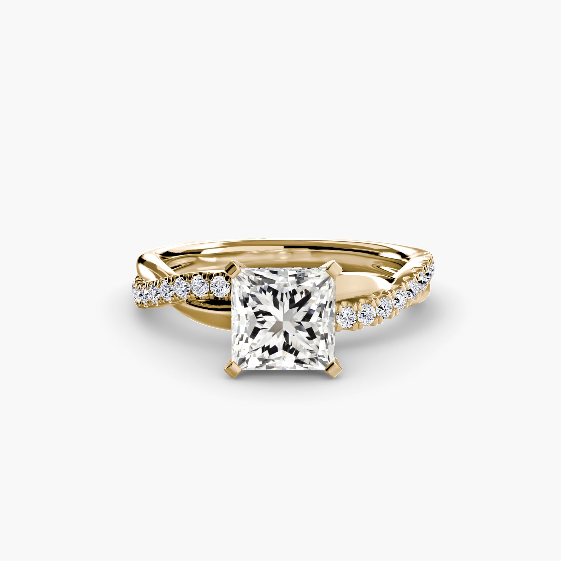 The Emerald cut diamond set band Ring