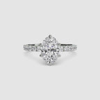 Bianca Solitaire Diamond Ring with Side Stones