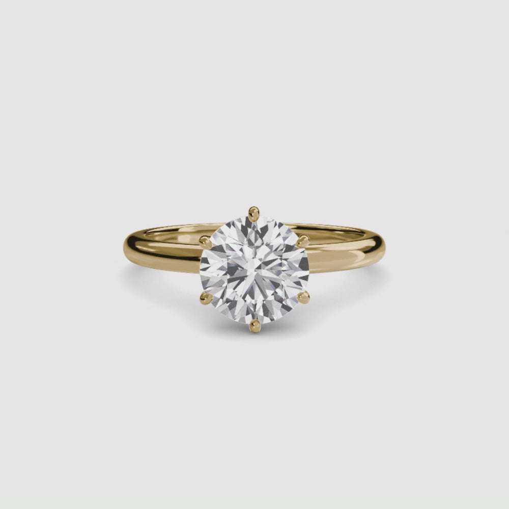 Caterina Solitaire Diamond Ring