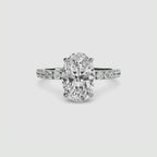 Emilia Solitaire Diamond Ring with Side Stones
