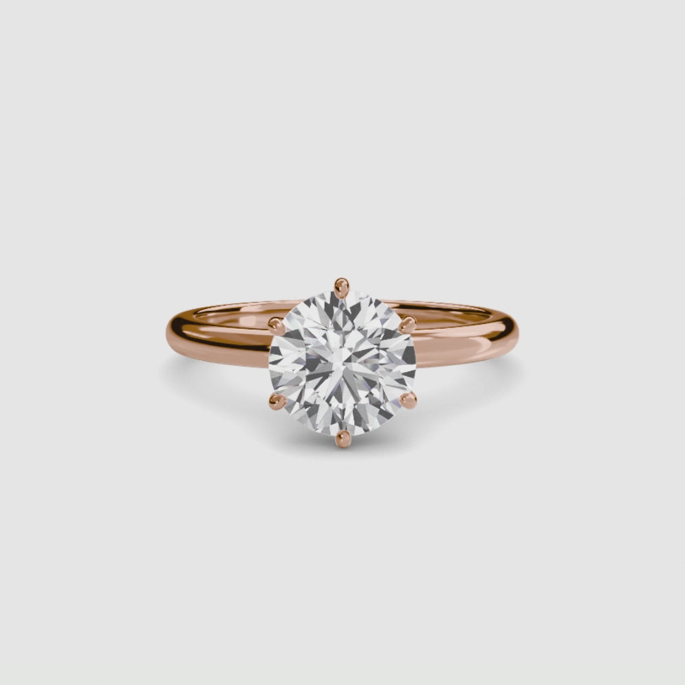 Caterina Solitaire Diamond Ring
