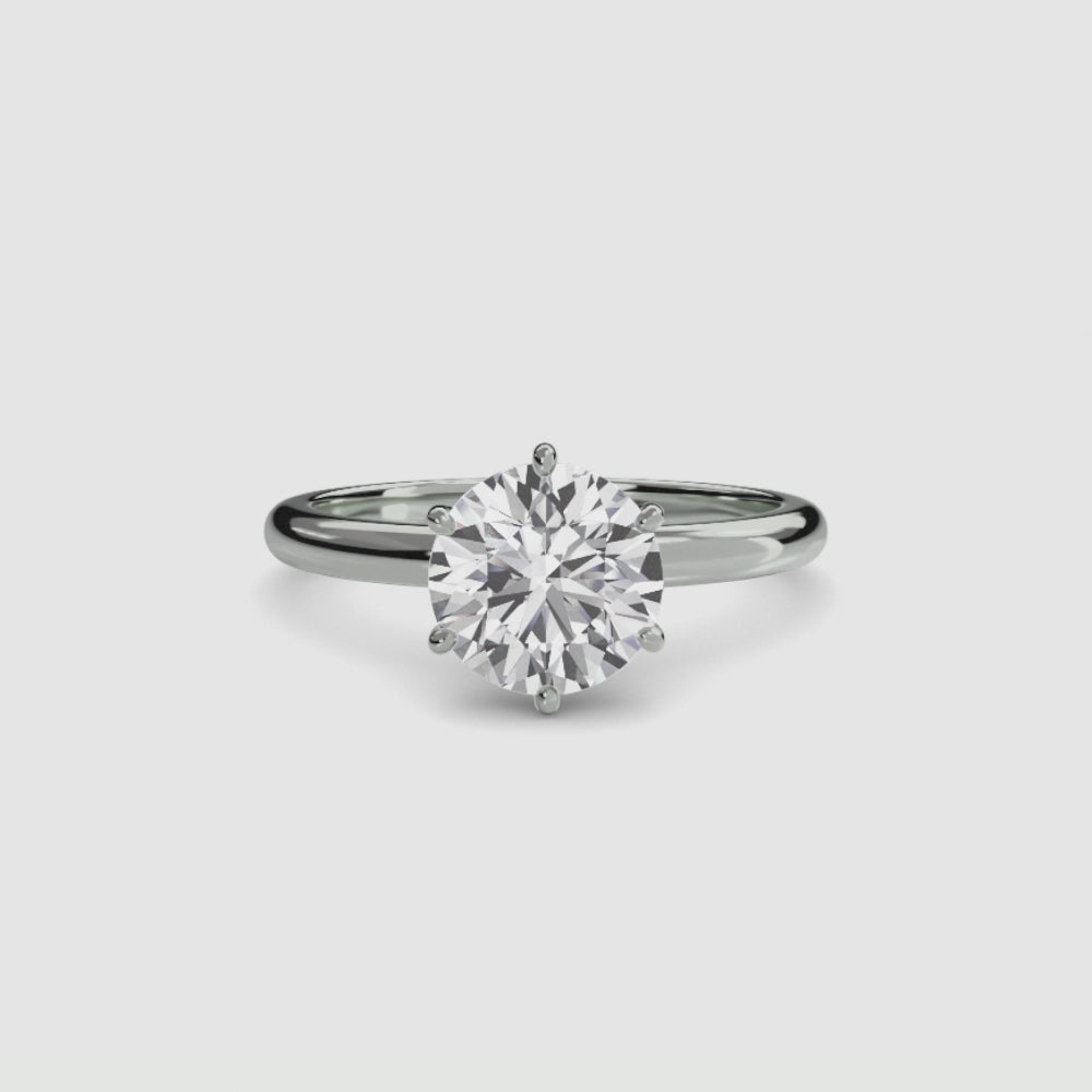 Caterina Solitaire Diamond Ring